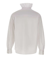 LIU-JO Blusa in popeline con rouches WHITE Donna 