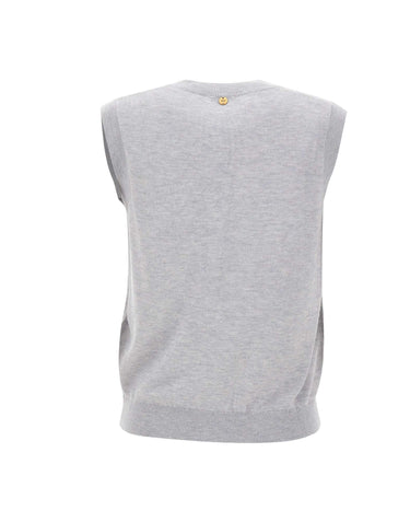 LIU-JO Gilet in maglia GREY Donna 