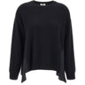 LIU-JO Maglia con inserti in raso BLACK Donna 