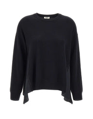LIU-JO Maglia con inserti in raso BLACK Donna 