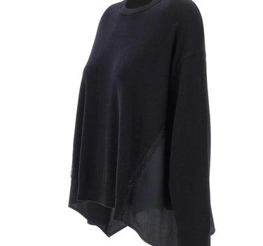 LIU-JO Maglia con inserti in raso BLACK Donna 