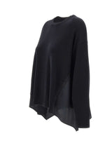 LIU-JO Maglia con inserti in raso BLACK Donna 