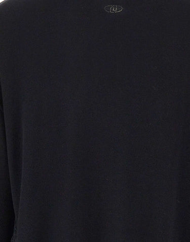 LIU-JO Maglia con inserti in raso BLACK Donna 