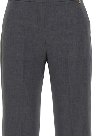 LIU-JO Pantaloni trombetta in flanella GREY Donna 