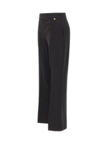 LIU-JO Pantaloni trombetta in flanella BLACK Donna 