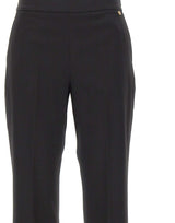 LIU-JO Pantaloni trombetta in flanella BLACK Donna 