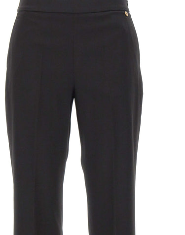 LIU-JO Pantaloni trombetta in flanella BLACK Donna 