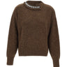 LIU-JO Maglione con dettaglio gioiello BROWN Donna 