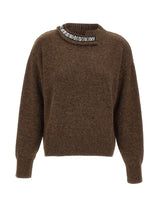 LIU-JO Maglione con dettaglio gioiello BROWN Donna 
