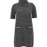 LIU-JO Abito in maglia mélange BLACK Donna 