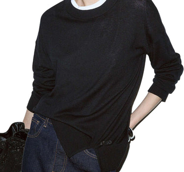 LIU-JO Maglia in misto lana BLACK Donna 