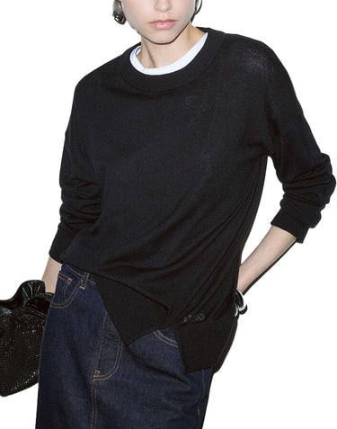 LIU-JO Maglia in misto lana BLACK Donna 