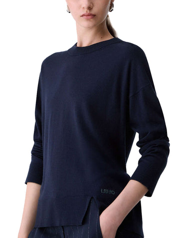 LIU-JO Maglia in misto lana BLUE Donna 