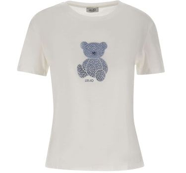 LIU-JO T-shirt in cotone WHITE Donna 