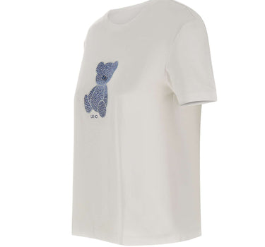 LIU-JO T-shirt in cotone WHITE Donna 