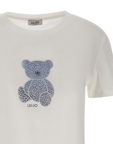 LIU-JO T-shirt in cotone WHITE Donna 