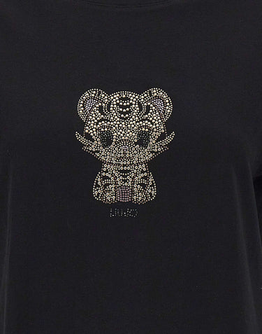LIU-JO T-shirt in cotone BLACK Donna 