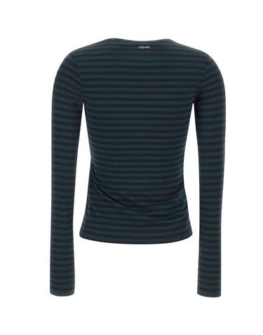 LIU-JO T-shirt manica lunga a righe MULTI COLOR Donna 