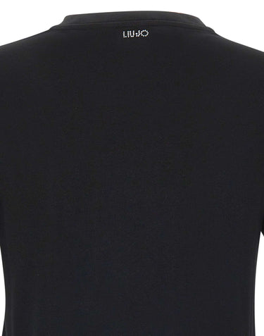LIU-JO Printed t-shirt BLACK Donna 