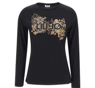 LIU-JO T-shirt manica lunga slim fit BLACK Donna 