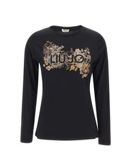 LIU-JO T-shirt manica lunga slim fit BLACK Donna 