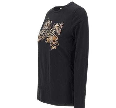 LIU-JO T-shirt manica lunga slim fit BLACK Donna 