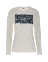 LIU-JO T-shirt manica lunga slim fit WHITE Donna 
