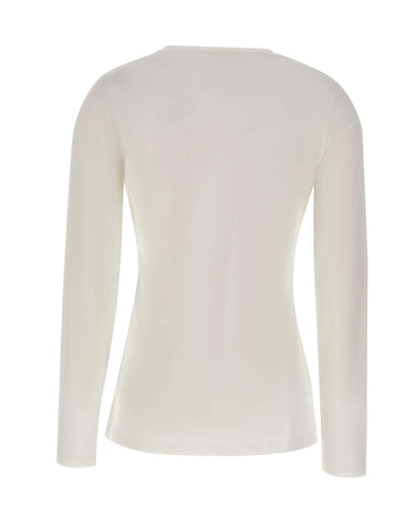 LIU-JO T-shirt manica lunga slim fit WHITE Donna 