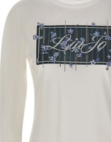 LIU-JO T-shirt manica lunga slim fit WHITE Donna 