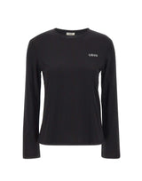 LIU-JO T-shirt manica lunga in cotone BLACK Donna 