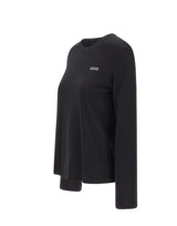 LIU-JO T-shirt manica lunga in cotone BLACK Donna 