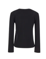 LIU-JO T-shirt manica lunga in cotone BLACK Donna 
