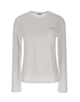 LIU-JO T-shirt manica lunga in cotone WHITE Donna 