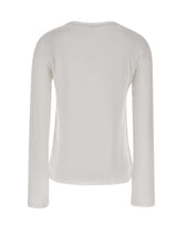 LIU-JO T-shirt manica lunga in cotone WHITE Donna 
