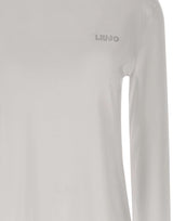 LIU-JO T-shirt manica lunga in cotone WHITE Donna 