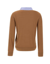 LIU-JO Maglia con colletto in popeline BROWN Donna 