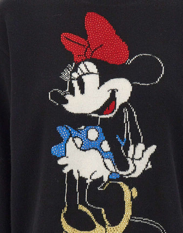 LIU-JO Maglia in lana Mr Mouse BLACK Donna 