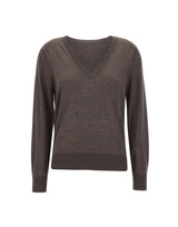 Maglia "Julio" in cashmere JULIO BROWNMELANGE LOULOU DE SAISON 