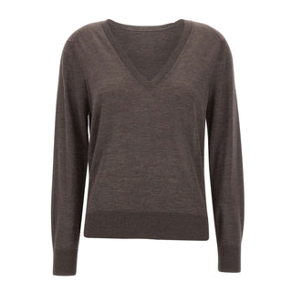 Maglia "Julio" in cashmere JULIO BROWNMELANGE LOULOU DE SAISON 