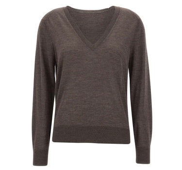 Maglia "Julio" in cashmere JULIO BROWNMELANGE LOULOU DE SAISON 