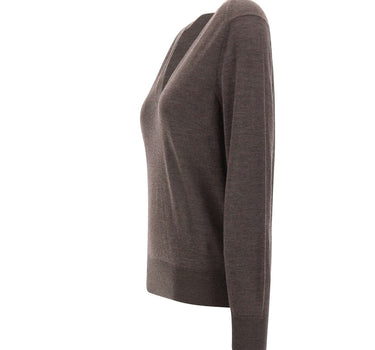 Maglia "Julio" in cashmere JULIO BROWNMELANGE LOULOU DE SAISON 