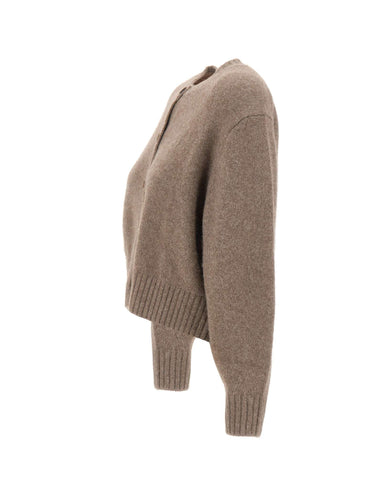 LOULOU DE SAISON Cardigan "Remus" BROWN Donna 