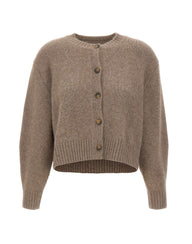 LOULOU DE SAISON Cardigan "Remus" BROWN Donna 