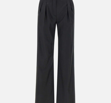 LOULOU DE SAISON Pantaloni "Sbiro" in lana BLACK Donna 