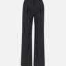 LOULOU DE SAISON Pantaloni "Sbiro" in lana BLACK Donna 