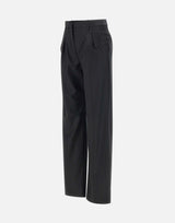 LOULOU DE SAISON Pantaloni "Sbiro" in lana BLACK Donna 