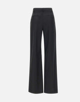 LOULOU DE SAISON Pantaloni "Sbiro" in lana BLACK Donna 