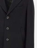 MANUEL RITZ Cappotto in lana BLACK Uomo 