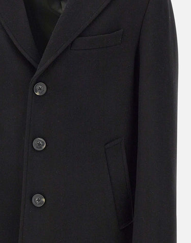 MANUEL RITZ Cappotto in lana BLACK Uomo 