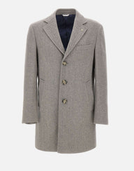 MANUEL RITZ Cappotto in lana GREY Uomo 
